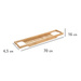 Raft pentru cazi din bambus BAMBOO, 70 x 16 x 4,5 cm, Wenko