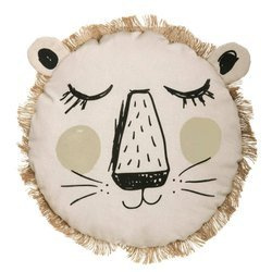 Pernă rotundă LEU, Ø 44 cm, bej