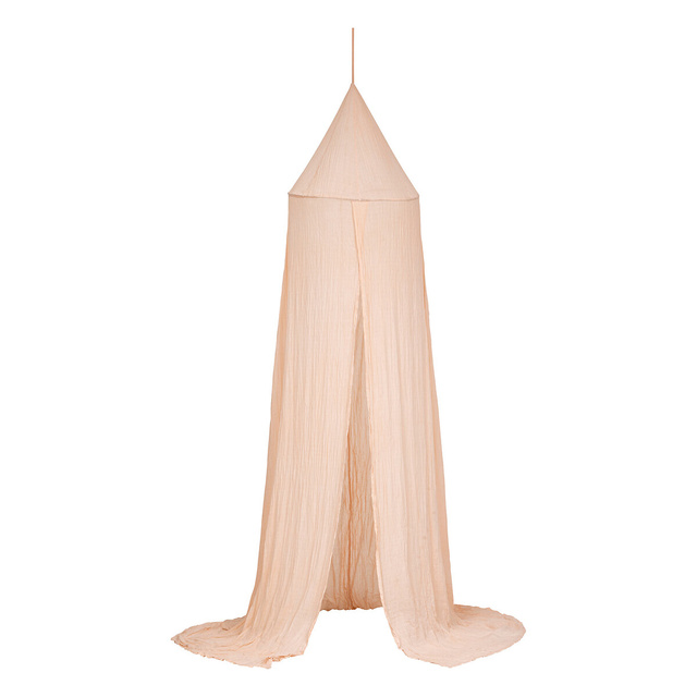 Baldachin pentru patut, bumbac muselină, înălțime 350 cm