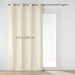 Perdea netedă cu inele, NOVANA, 135 x 260 cm