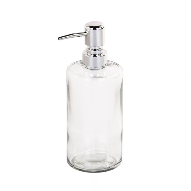 Dispenser pentru sapun lichid, din sticla texturata, 400 ml
