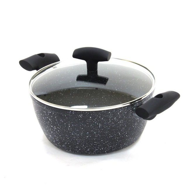 Oala cu capac Secret de Gourmet, Aluminiu, 24 cm