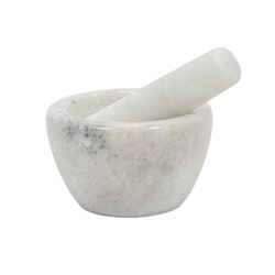 Mojar din marmură LUNO, Ø 10 cm