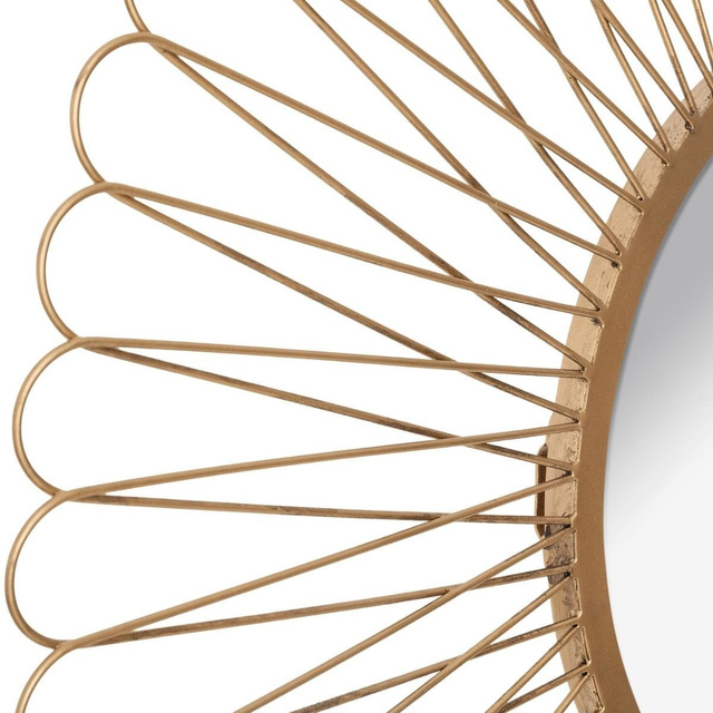 Oglinda de perete in cadru metalic