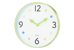 Ceas pentru camera copilului SAFI, Ø 25 cm, verde