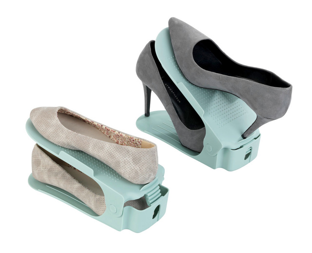 Organizator pentru pantofi cu inaltime reglabila, set, WENKO