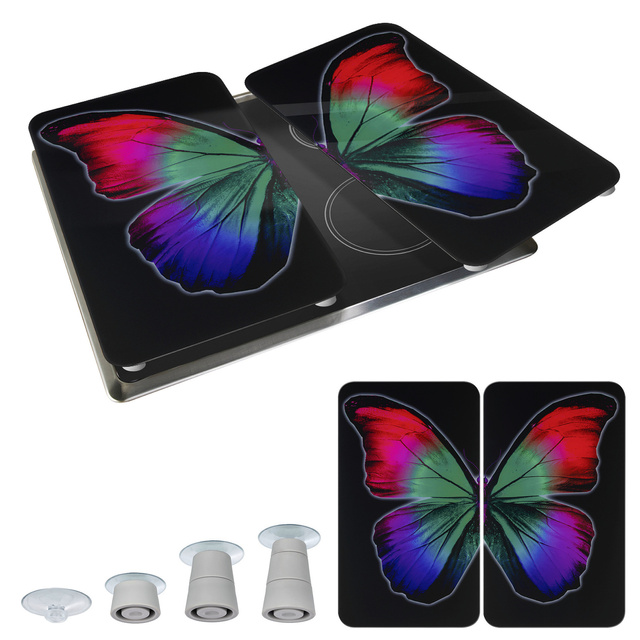 Plăci de sticlă de protecție BUTTERFLY BY NIGHT - 2 bucăți, WENKO