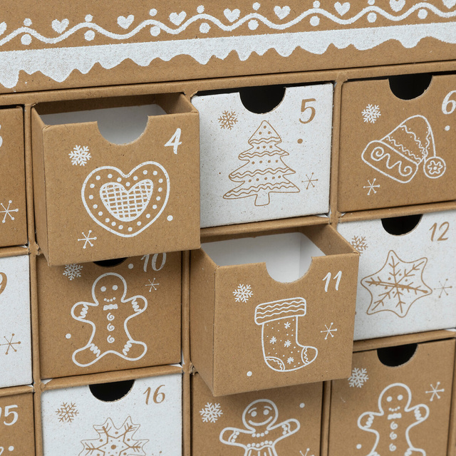 Calendar Advent in forma de casa, 38 x 41 cm