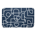 Covor baie LABYRINTHE bleumarin, 45 x 75 cm