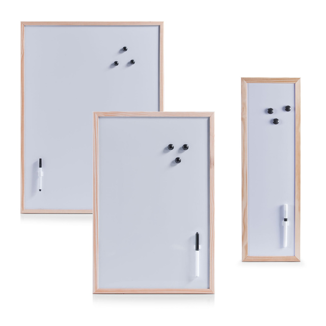 Tabla magnetica alba cu marker, 20 x 60 cm