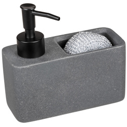 Dispenser detergent de vase RESA z cu spatiu pentru burete, WENKO