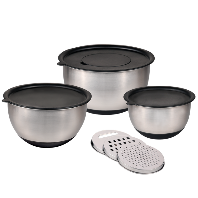 Set de 3 boluri de amestecat cu răzători incluse