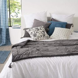 Cuvertura de pat din velur, 80 x 180 cm