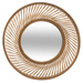 Oglinda rotunda in rama de bambus, 72 cm diametru