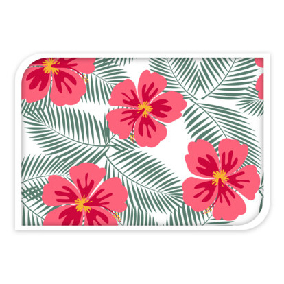 Plasa de tantari pentru usile de balcon FLORI TROPICALE, 220 x 50 cm, 2 bucati