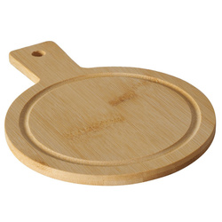 Placa de taiere din bambus, BALDO, Ø 14 cm