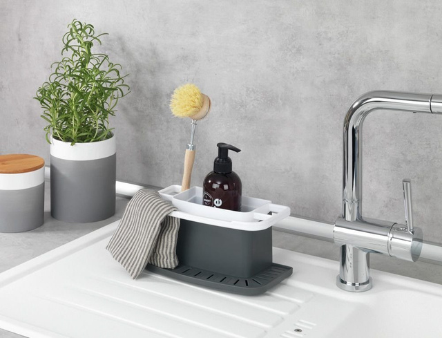 Organizator pentru accesorii de spălat vase COSMO, gri, WENKO