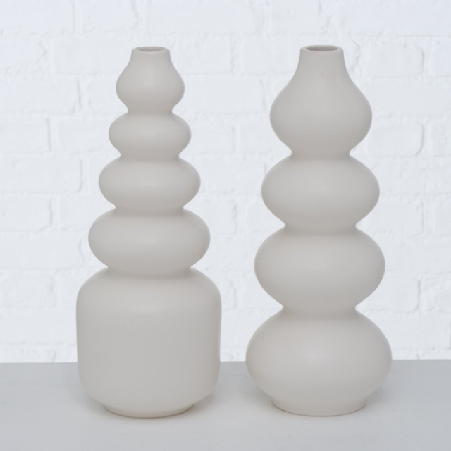 Vaza ceramica, forma rotunda BRUNIL, inaltime 30 cm