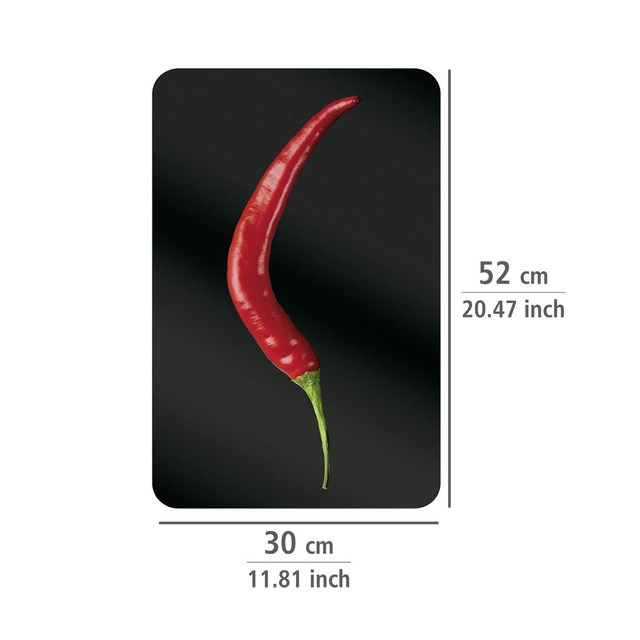 Plăci de protecție pentru aragaz, HOT CHILI – 2 bucăți, WENKO, ardei iute