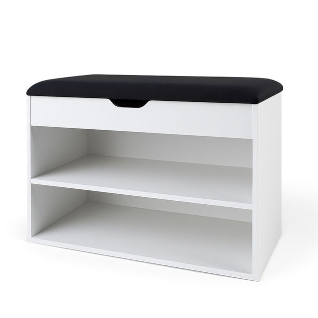 Dulap pentru pantofi cu loc de șezut LEVA, 60 x 30 x 47 cm