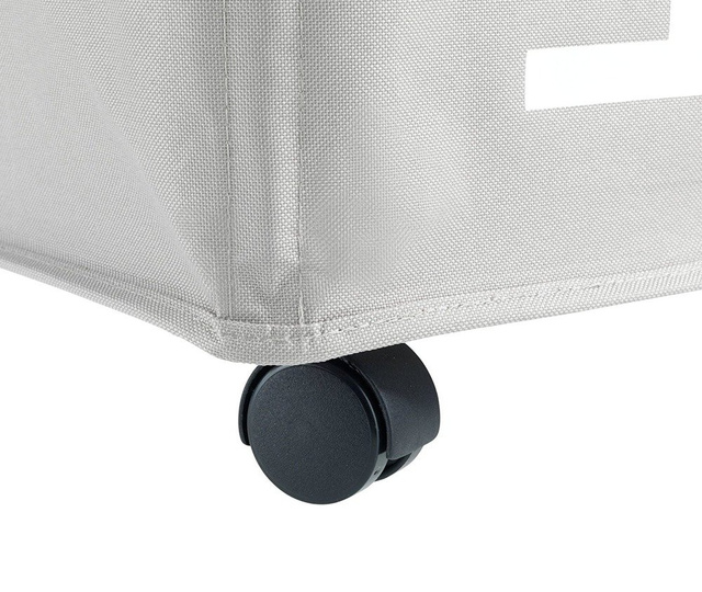 Coș de rufe QUADRO - recipient de 79 l, WENKO, taupe