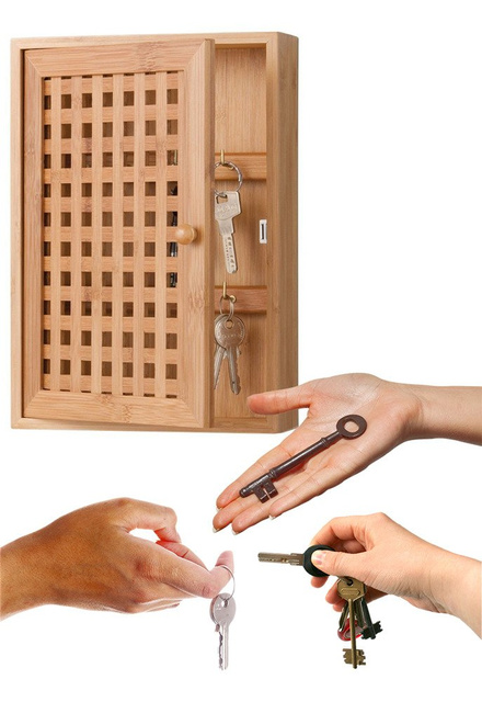 Suport pentru chei - dulap din bambus, ZELLER