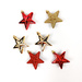 Decoratiuni de Craciun, stele din plastic, 6 buc.