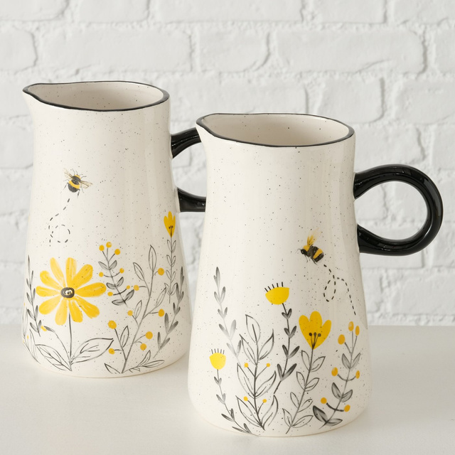 Urcior din gresie, pictat manual, BIENI