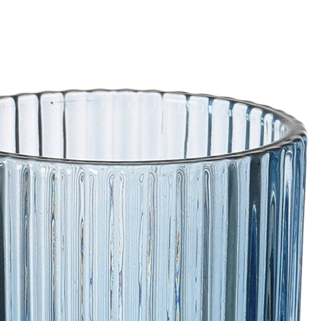 Pahare de sampanie LINES din sticla canelata, set de 6, 160 ml