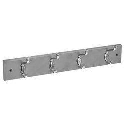 Umeraș din lemn cu 4 cârlige metalice, 42 x 7 x 6.5 cm