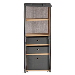 Dulap cu poliță și 3 sertare din material textil