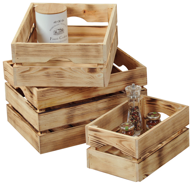 Cutie depozitare lemn, pin, 30 x 20 cm, Kesper