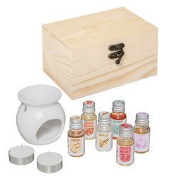 Set cadou cu difuzor aromat, 6 uleiuri