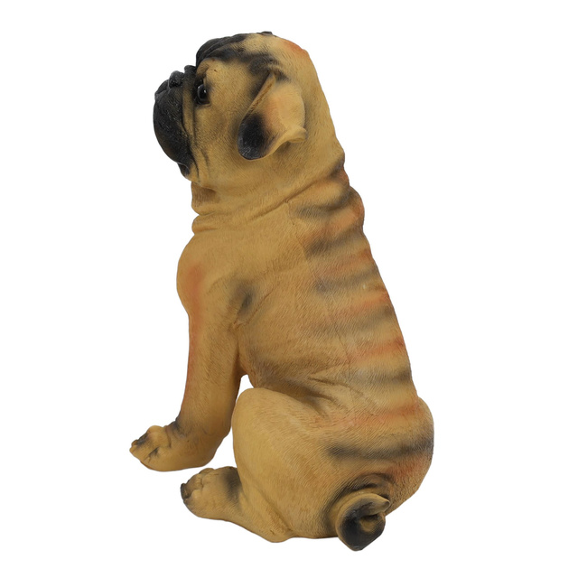 Figurina de gradina a unui caine, inaltime 27 cm, din piatra artificiala