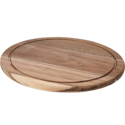 Tăviță de tăiat din lemn de acacia, rotundă, Ø 30 cm