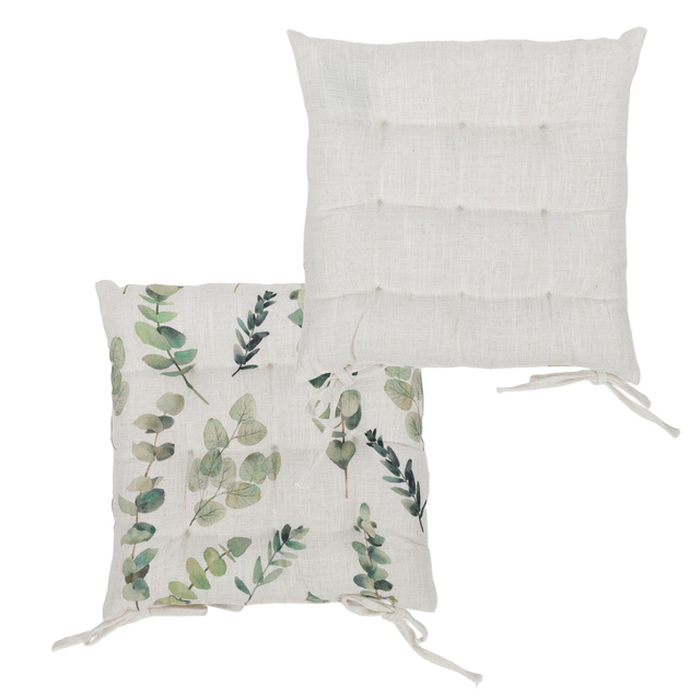 Perna de scaun cu model de plante, 40 x 40 cm