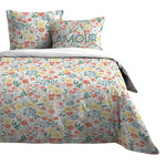 Set lenjerie de pat din bumbac, FLORE, 240 x 220 cm