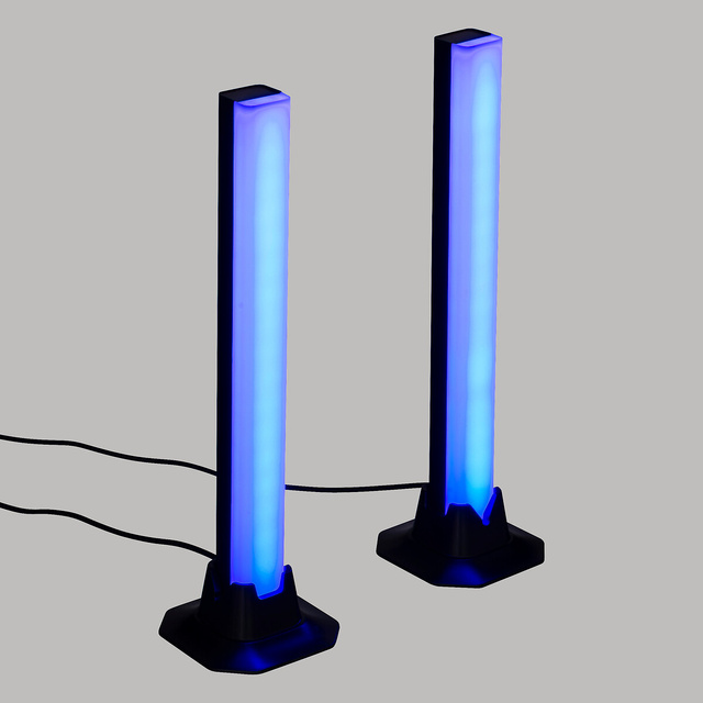 Benzi LED cu telecomanda, multicolore, 2 bucati