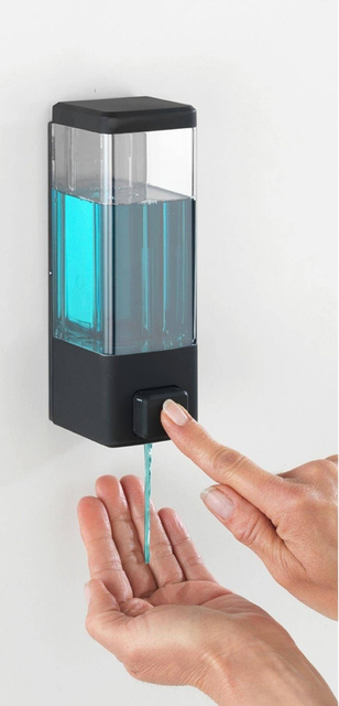 Distribuitor de sapun si dezinfectant ISTRES, negru, 320 ml, Wenko