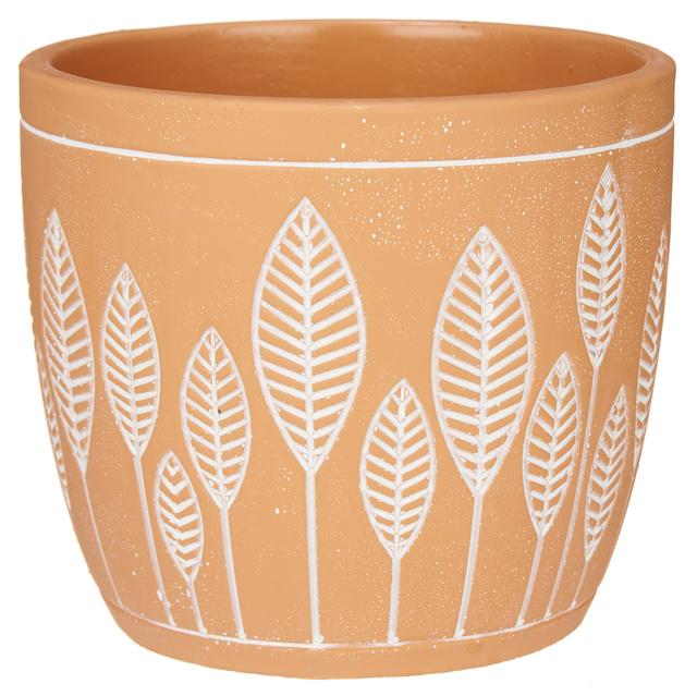 Husa ghiveci din teracota LEAVES