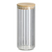 Borcan cu capac din bambus GROOVES, 1100 ml