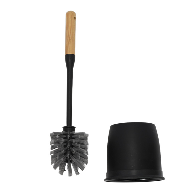 Perie de toaleta cu maner din bambus, Ø 12 cm