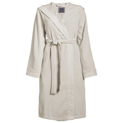 Rochie de baie pentru femei sau bărbați, de culoare crem, din bumbac frotte, Essenza, L