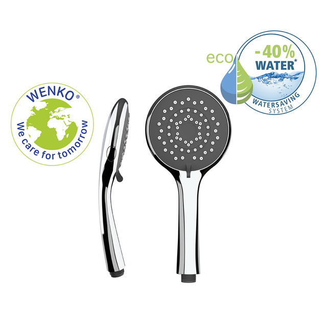 Cap de dus cu functie de economisire a apei, Ø 11 cm, 5 jeturi, WENKO