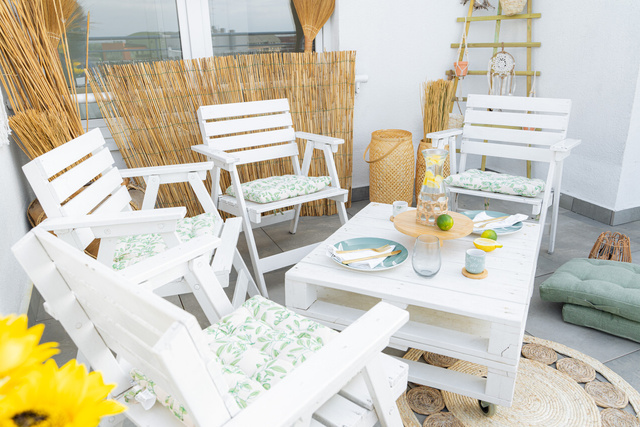 Perna pentru scaun de gradina, 40 x 40 cm