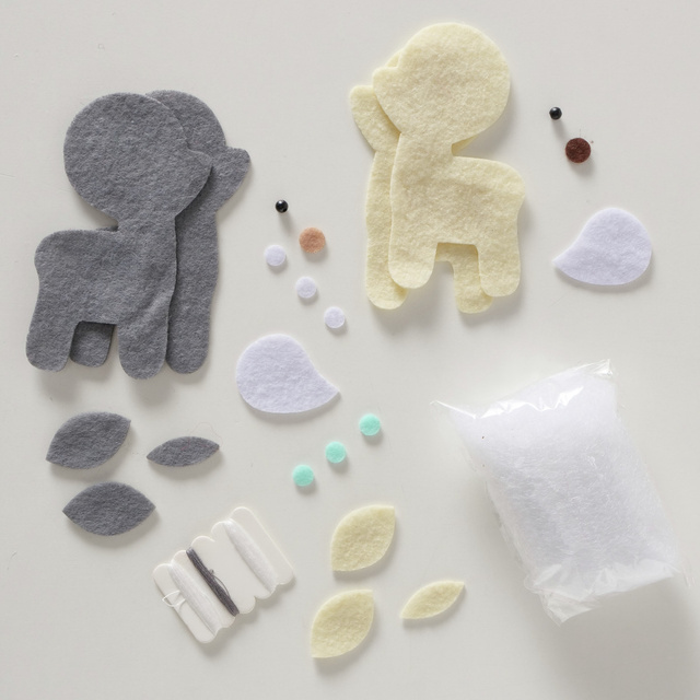 Set DIY pentru crearea de decorațiuni, 2 reni