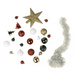 Set decoratiuni de Craciun in diferite culori, 44 de elemente
