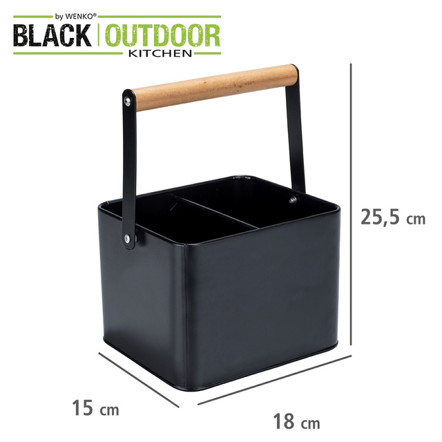 Suport pentru condimente, 3 compartimente, cu maner, WENKO