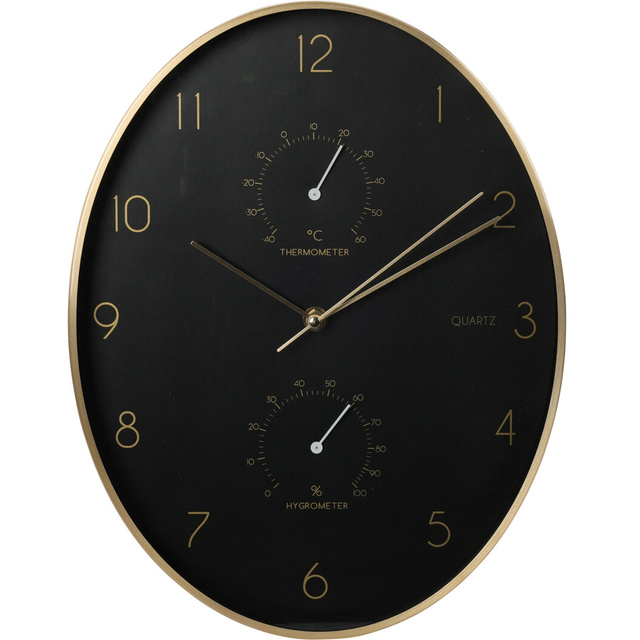 Ceas de perete Alu cu termometru si higrometru