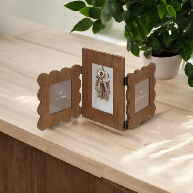 Rama foto pentru 3 fotografii, BRIANA, model in valuri, 50,7 x 21,7 cm